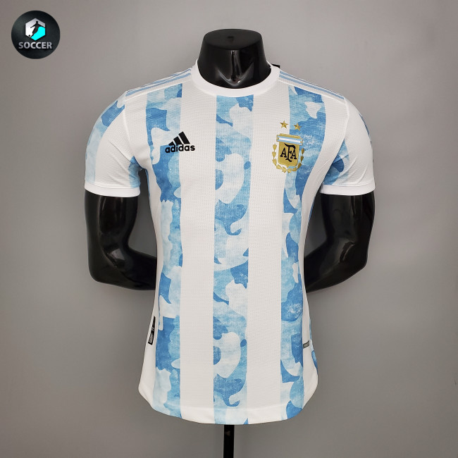 Argentina Home Man Player Jersey 21/22