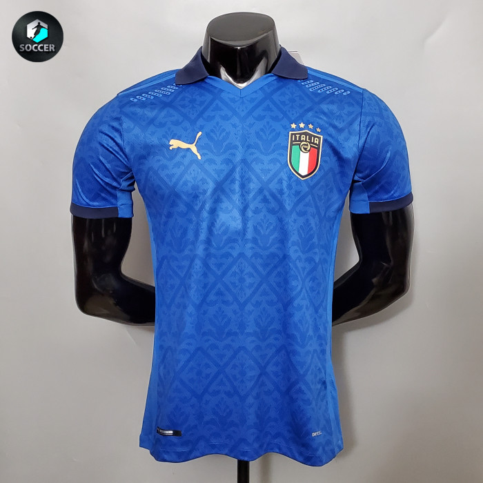 Italy Home Player Version Man Jersey 20/21