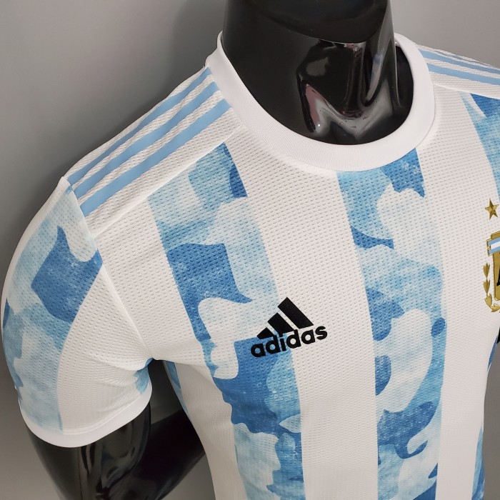 Argentina Home Man Player Jersey 21/22