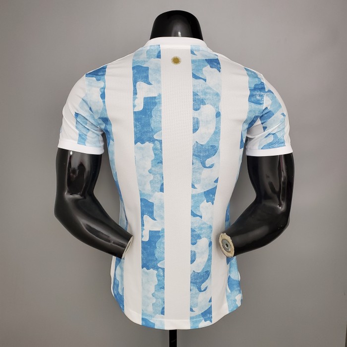 Argentina Home Man Player Jersey 21/22