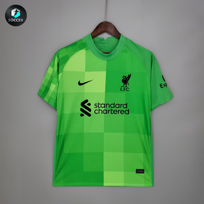 Liverpool Goalkeeper Man Jersey Green 21/22