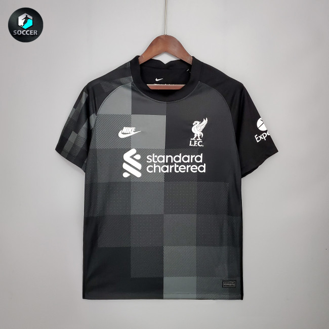 Liverpool Goalkeeper Man Jersey Black 21/22