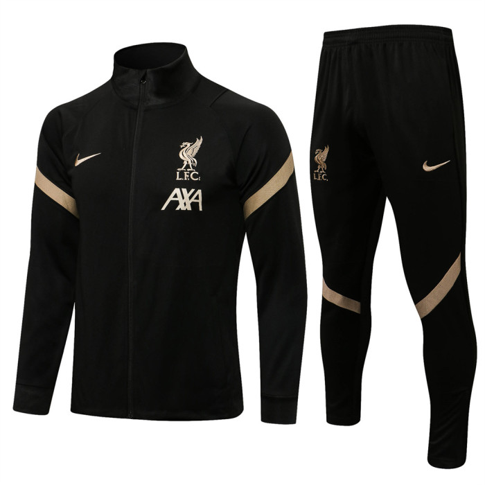 Liverpool Training Jacket 21/22 High Collar Black