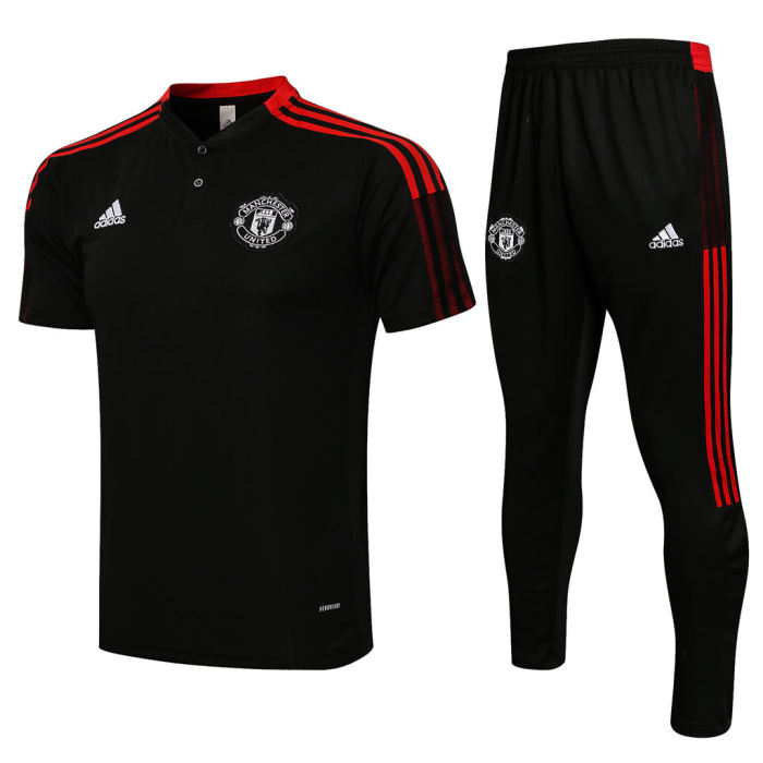 Manchester United POLO Jersey 21/22 Black