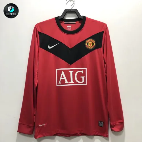 Manchester United Home Long Sleeve Retro Jersey 2009/10