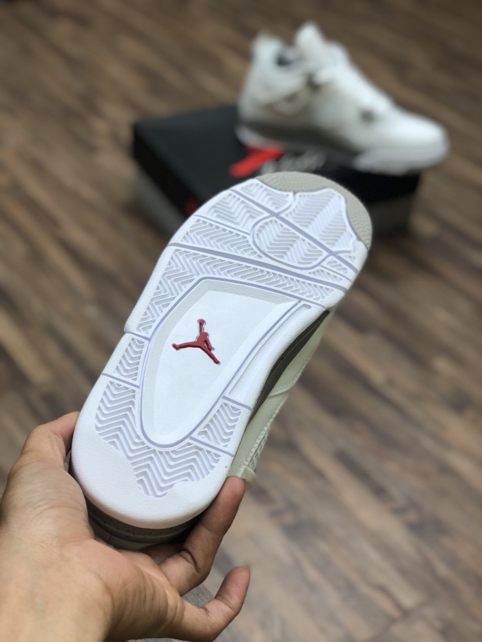Union x NK Air Jordan 4 AJ4 White Gray