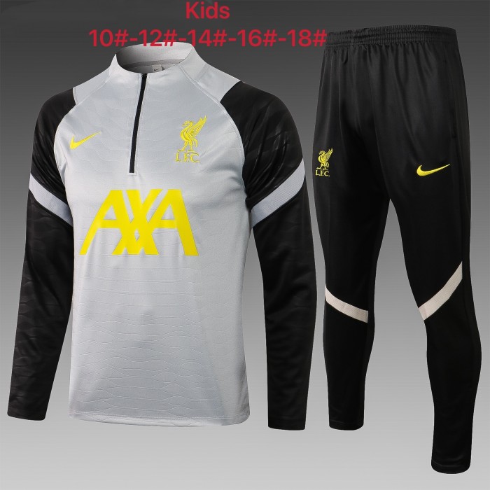Liverpool Kids Training Suit 21/22 Gray