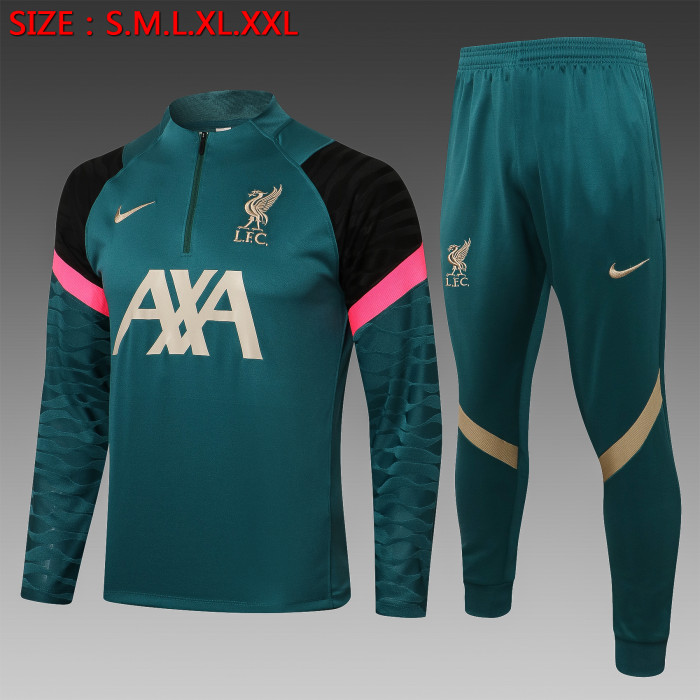 Liverpool Training Jersey Suit 21/22 Green