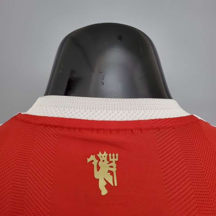 Manchester United Home Player Long Sleeve Jersey 21/22