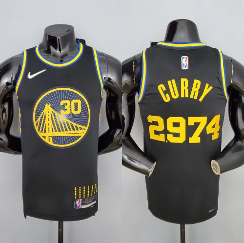 Stephen Curry Golden State Warriors 75th Anniversary Swingman Jersey Black