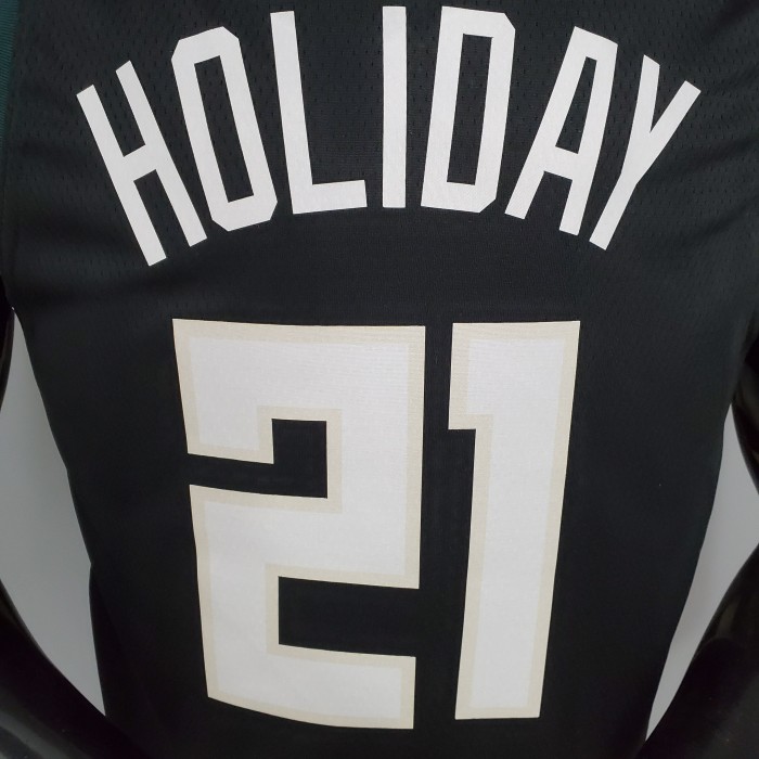 Jrue Holiday Milwaukee Bucks Swingman Jersey Black