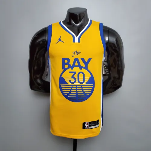 Stephen Curry Golden State Warriors Swingman Jersey Yellow