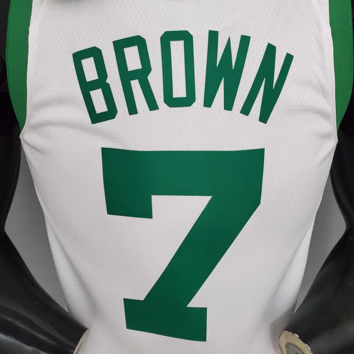 Jaylen Brown Boston Celtics 75th Anniversary Swingman Jersey White