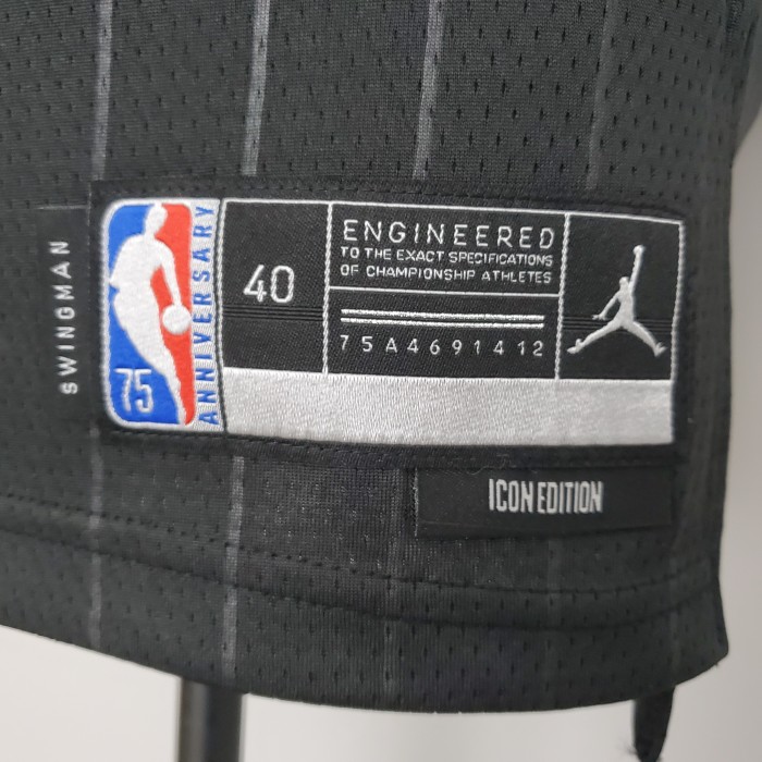 Zach LaVine Chicago Bulls 75th Anniversary Swingman Jersey Flyers Black