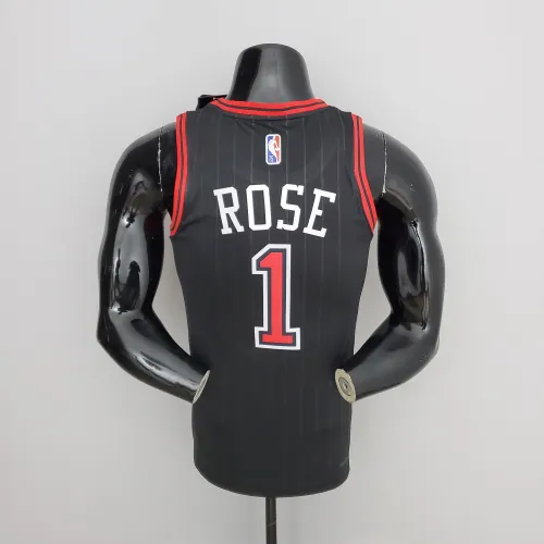 Derrick Rose Chicago Bulls 75th Anniversary Swingman Jersey Flyers Black