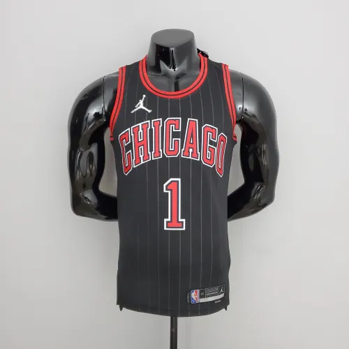 Derrick Rose Chicago Bulls 75th Anniversary Swingman Jersey Flyers Black