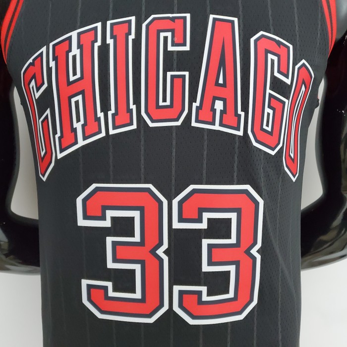Scottie Pippen Chicago Bulls 75th Anniversary Swingman Jersey Flyers Black