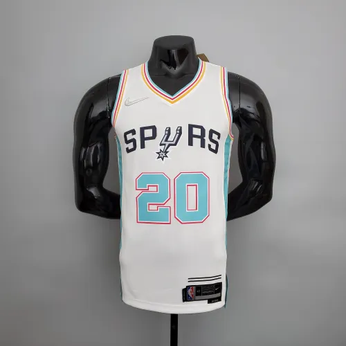 Manu Ginobili San Antonio Spurs 2022  City Edition Swingman Jersey White