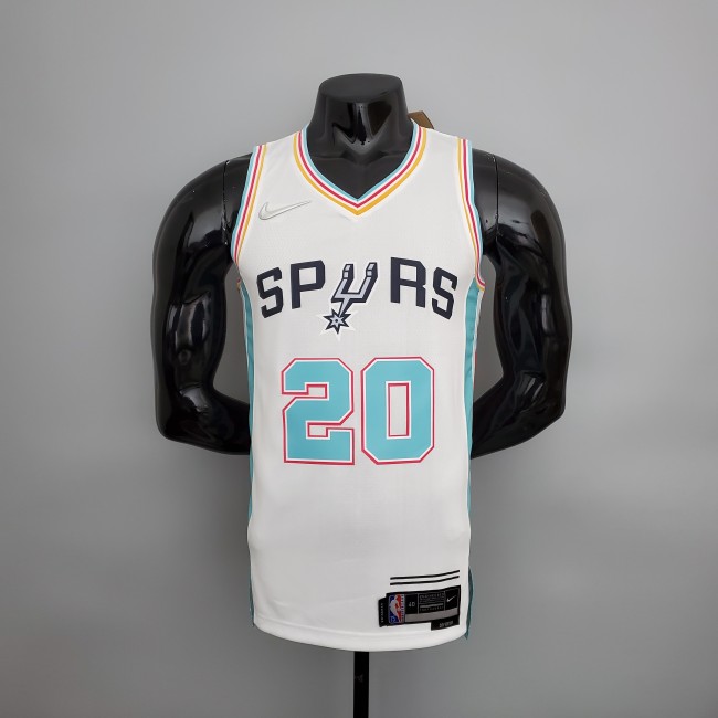 Manu Ginobili San Antonio Spurs 2022  City Edition Swingman Jersey White