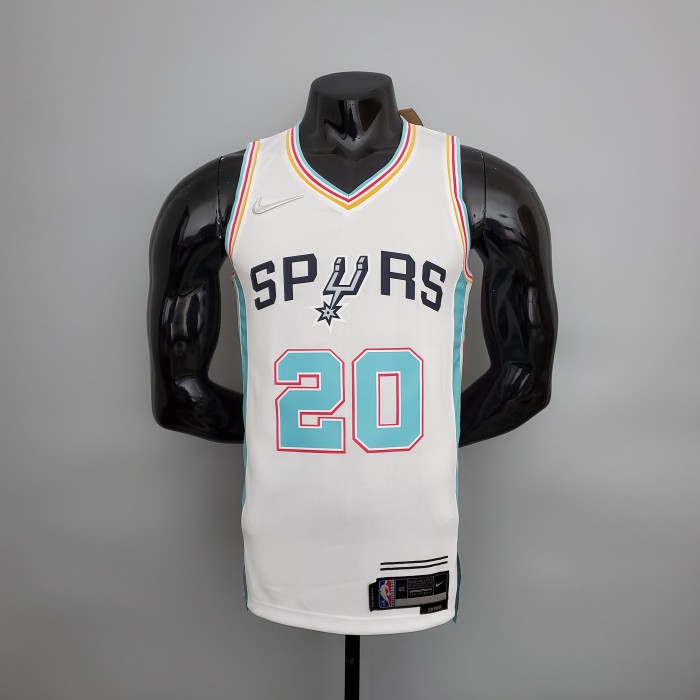 Manu Ginobili San Antonio Spurs 2022  City Edition Swingman Jersey White
