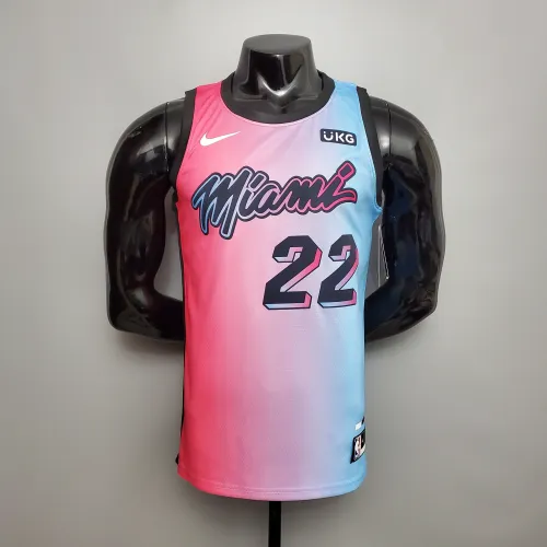 Jimmy Butler Miami Heat Swingman Jersey Pink Blue