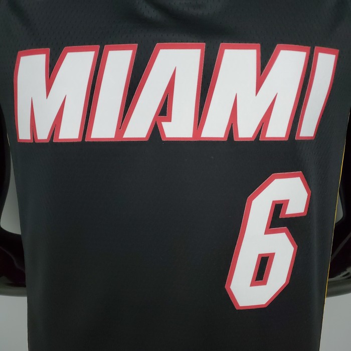 LeBron James Miami Heat Swingman Jersey Black