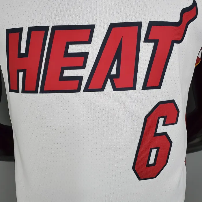 LeBron James Miami Heat Bonus Edition Swingman Jersey White