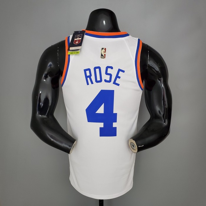 Derrick Rose New York Knicks 75th Anniversary Swingman Jersey White