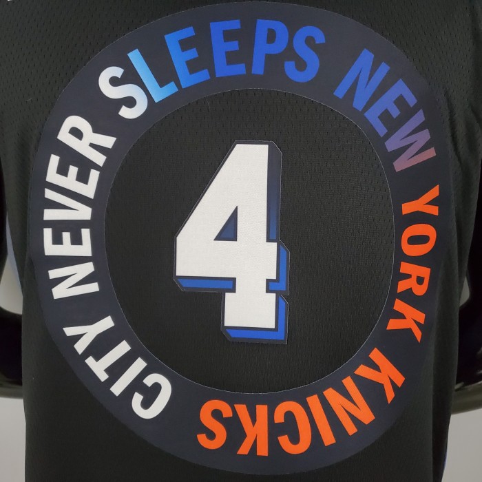 Derrick Rose New York Knicks City Edition Swingman Jersey Black