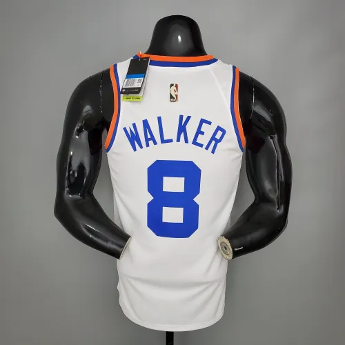 Kemba Walker New York Knicks 75th Anniversary Swingman Jersey White