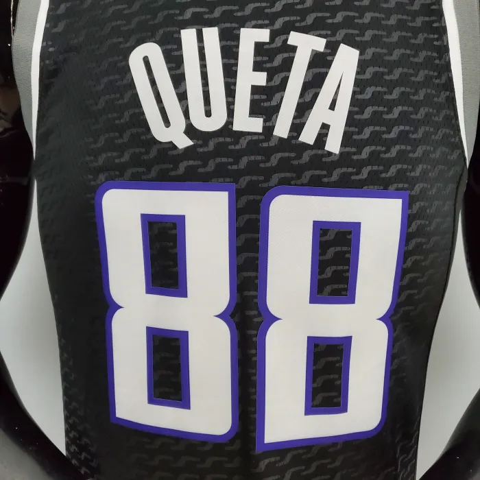 Neemias Queta Sacramento Kings 75th Anniversary Swingman Jersey Black
