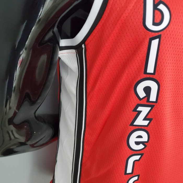 Damian Lillard Portland Trail Blazers Swingman Jersey Retro Red