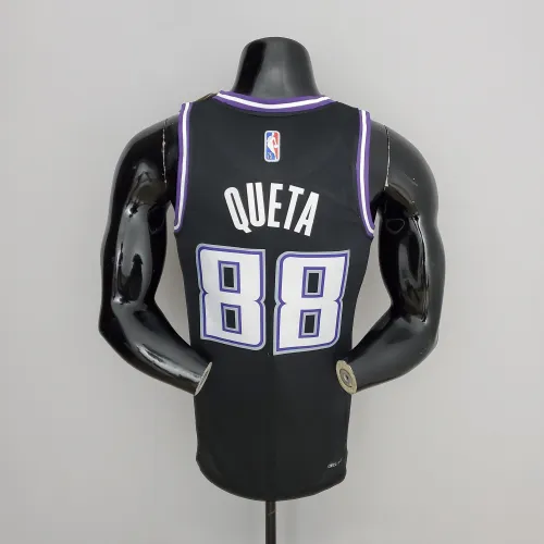 Neemias Queta Sacramento Kings 2022 City Edition Swingman Jersey Black
