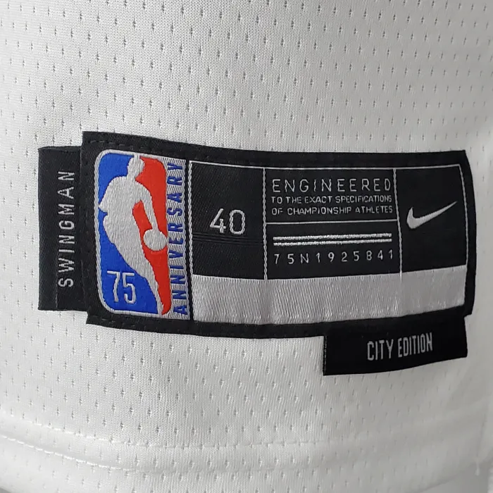 Paul George Oklahoma City Thunder 75th Anniversary 2022 City Edition Swingman Jersey White
