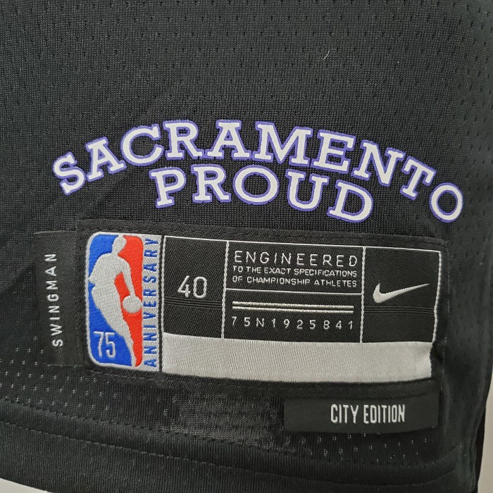 De'Aaron Fox Sacramento Kings 2022 City Edition Swingman Jersey Black