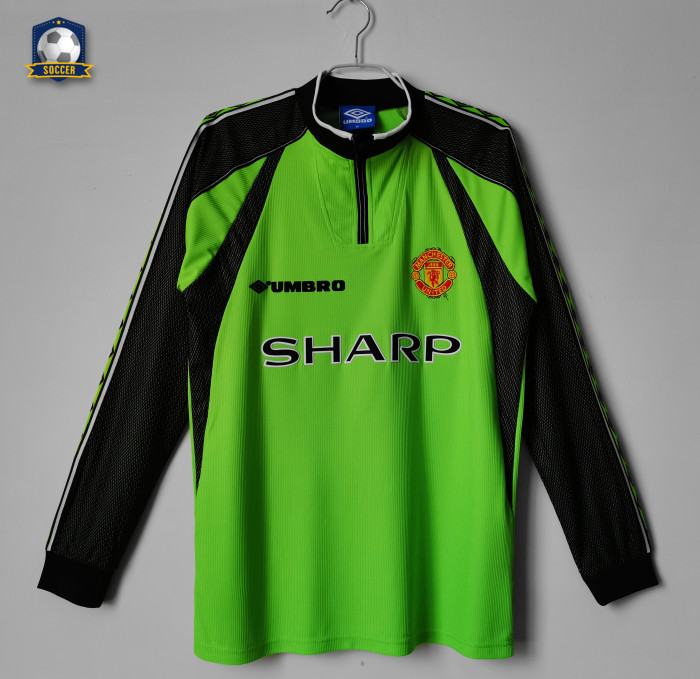 Manchester United Home Goalkeeper Long Sleeve Retro Jersey 1998/99