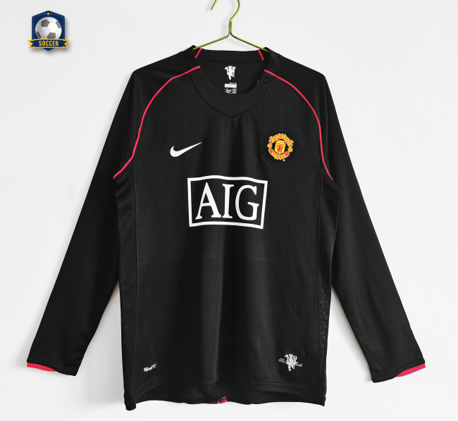 Manchester United Away Long Sleeve Retro Jersey 2007/08