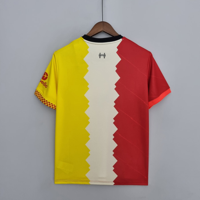Liverpool Man Jersey 22/23 Red Beige Yellow