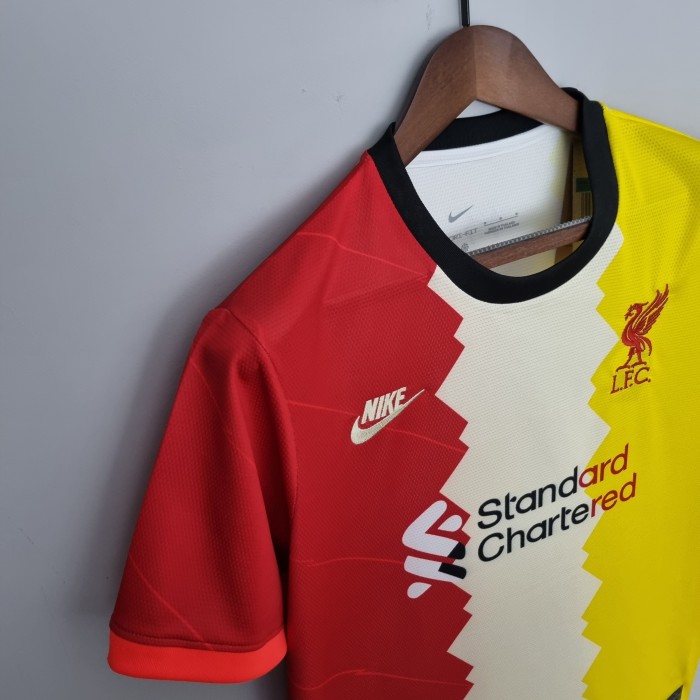 Liverpool Man Jersey 22/23 Red Beige Yellow