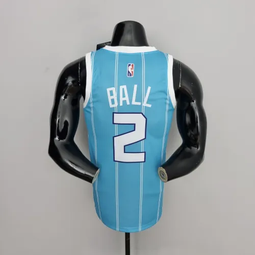 LaMelo Ball Charlotte Hornets 75th Anniversary Swingman Jersey Blue