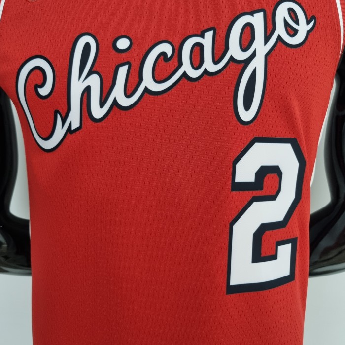Lonzo Ball Chicago Bulls 75th Anniversary 2022 City Edition Swingman Jersey Red