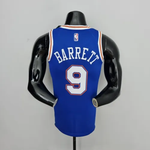 RJ Barrett New York Knicks 75th Anniversary Swingman Jersey Blue