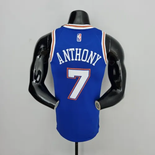 Carmelo Anthony New York Knicks 75th Anniversary Swingman Jersey Blue