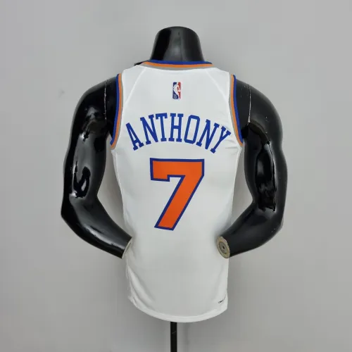 Carmelo Anthony New York Knicks 75th Anniversary Swingman Jersey White