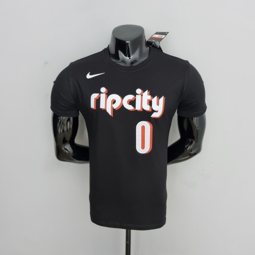 Damian Lillard Portland Trail Blazers Casual T-shirt Black