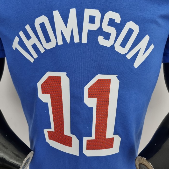 Klay Thompson Golden State Warriors Casual T-shirt Blue