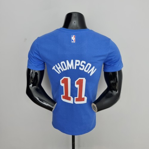 Klay Thompson Golden State Warriors Casual T-shirt Blue