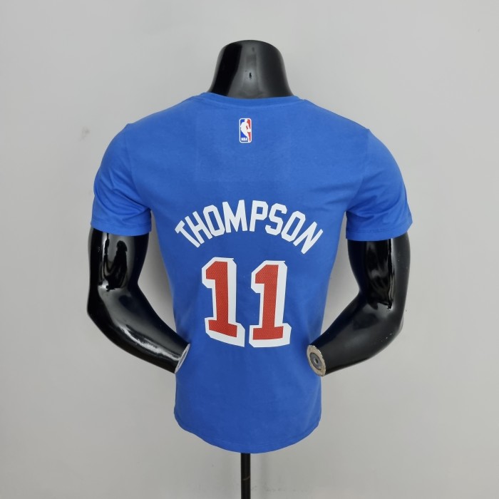 Klay Thompson Golden State Warriors Casual T-shirt Blue
