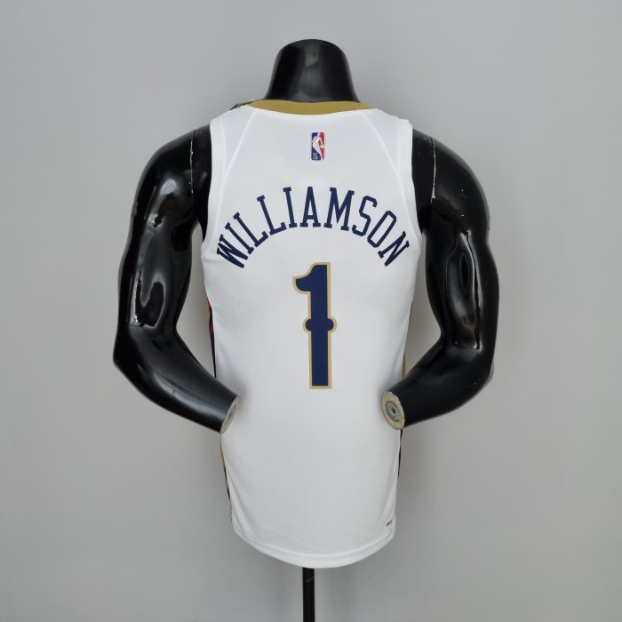 Zion Williamson New Orleans Pelicans 75th Anniversary  Swingman Jersey White