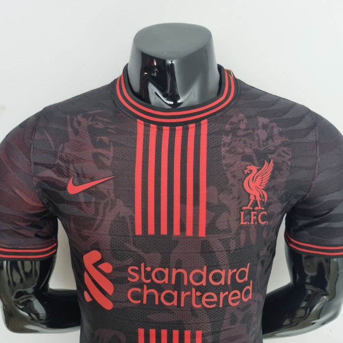 Liverpool Player Version Black Red Training  Jersey 22/23